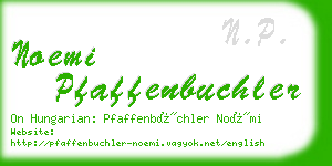 noemi pfaffenbuchler business card